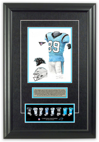 NFL Carolina Panthers 2021 uniform original art – Heritage Sports Art