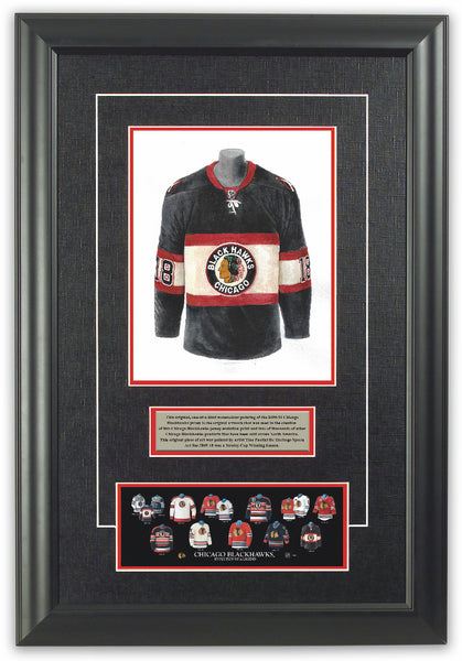 Chicago Blackhawks Stanley Cup Jersey Frame