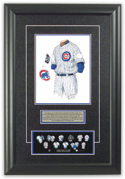 MLB Chicago Cubs 2016 uniform original art – Heritage Sports Art