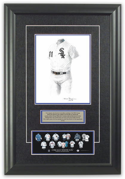 MLB Chicago White Sox 2018 uniform original art – Heritage Sports Art