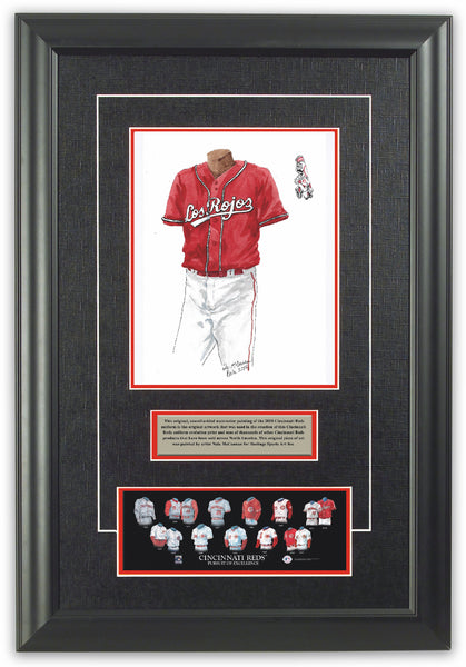 MLB Cincinnati Reds 1919 uniform original art – Heritage Sports Art