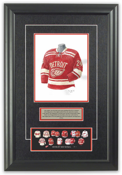 NHL Detroit Red Wings 1942-43 uniform and jersey original art – Heritage  Sports Art