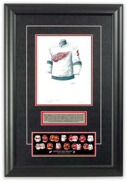 NHL Detroit Red Wings 2020-21 uniform and jersey original art – Heritage  Sports Art