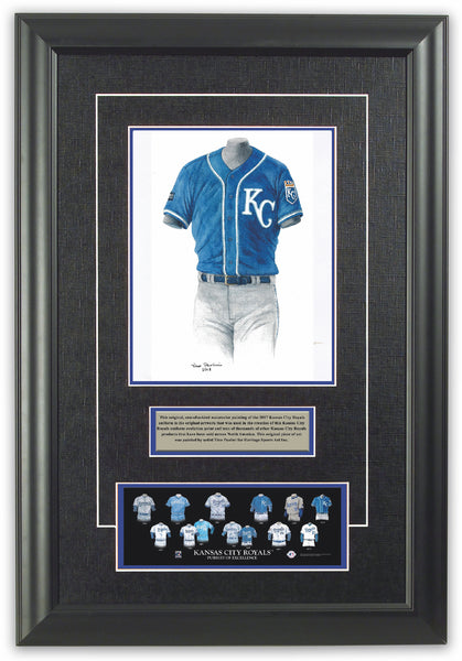 MLB Kansas City Royals 2017 uniform original art – Heritage Sports Art