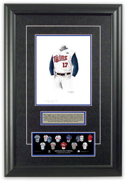 MLB Minnesota Twins 2009 uniform original art – Heritage Sports Art