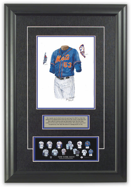 MLB New York Mets 1969 uniform original art – Heritage Sports Art