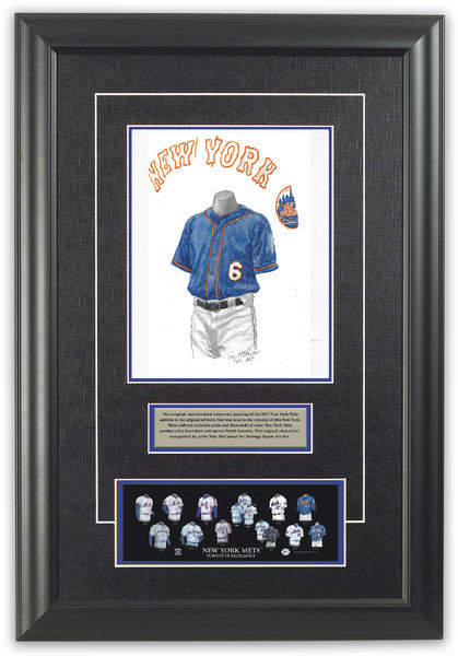 MLB New York Mets 2017 uniform original art – Heritage Sports Art