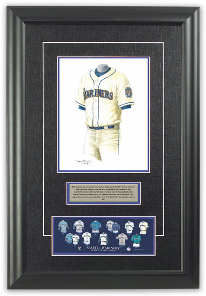 MLB Seattle Mariners 2017 uniform original art – Heritage Sports Art