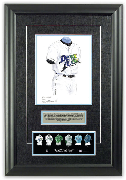Tampa Bay Devil Rays 1998 uniform artwork, This is a highly…