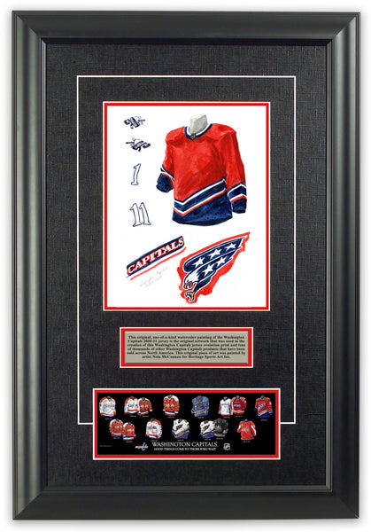 NHL Washington Capitals 2020-21 uniform and jersey original art – Heritage  Sports Art