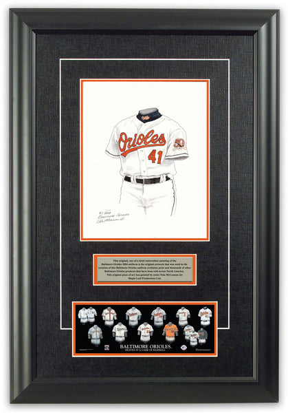 MLB Baltimore Orioles 2004 uniform original art – Heritage Sports Art