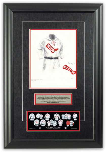 MLB Boston Red Sox 1908 uniform original art – Heritage Sports Art