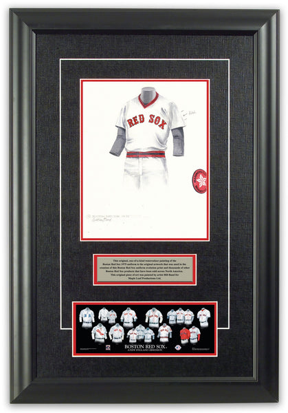 Boston Red Sox 1975 uniform artwork, This is a highly detai…