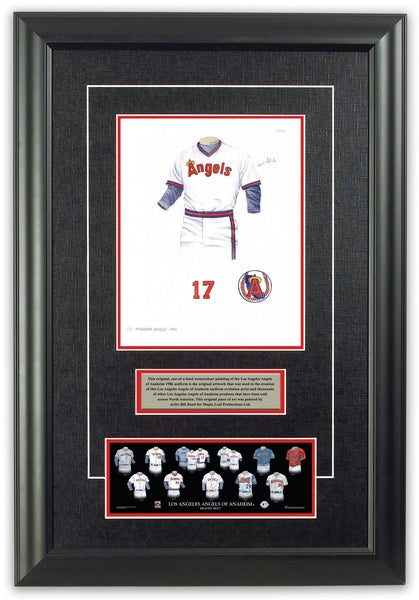 MLB Los Angeles Angels 1986 uniform original art – Heritage Sports Art