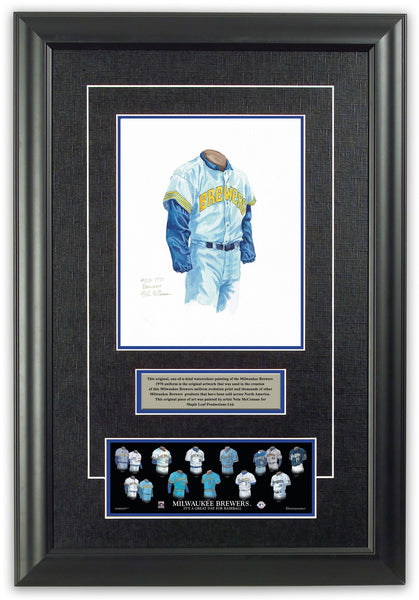 MLB Milwaukee Brewers 1970 uniform original art – Heritage Sports Art