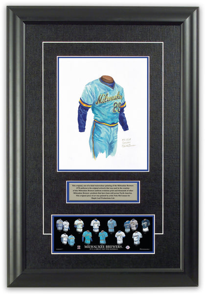 Milwaukee Brewers Jersey Poster Print Personalized Any NAME 