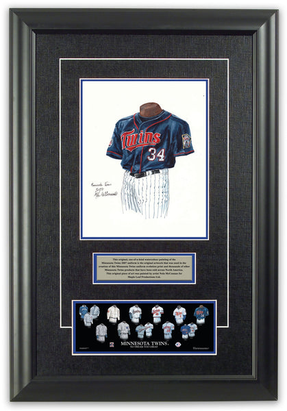 MLB Minnesota Twins 2007 uniform original art – Heritage Sports Art