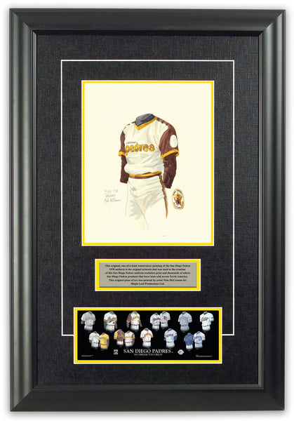 MLB San Diego Padres 1978 uniform original art – Heritage Sports Art