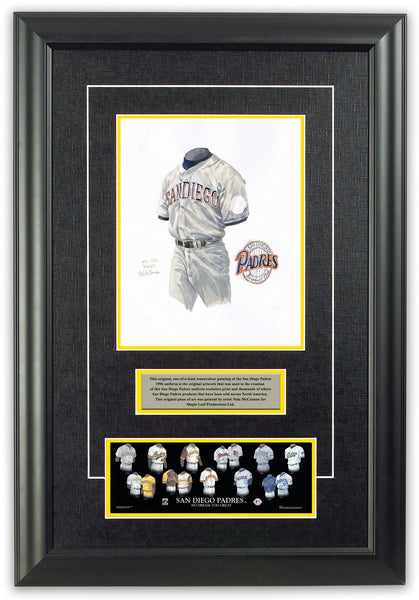 MLB San Diego Padres 1996 uniform original art – Heritage Sports Art