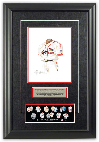 MLB St. Louis Cardinals 1944 uniform original art – Heritage Sports Art