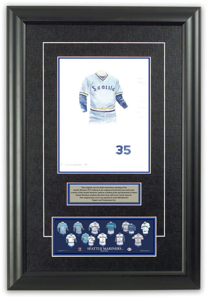 MLB Seattle Mariners 1977 uniform original art – Heritage Sports Art