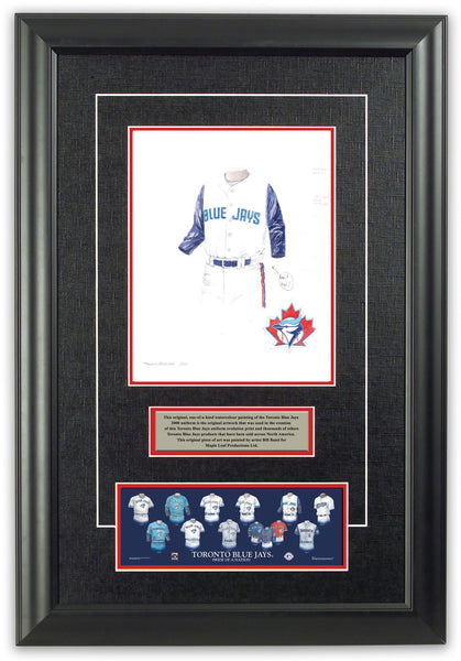 MLB Toronto Blue Jays 2000 uniform original art – Heritage Sports Art