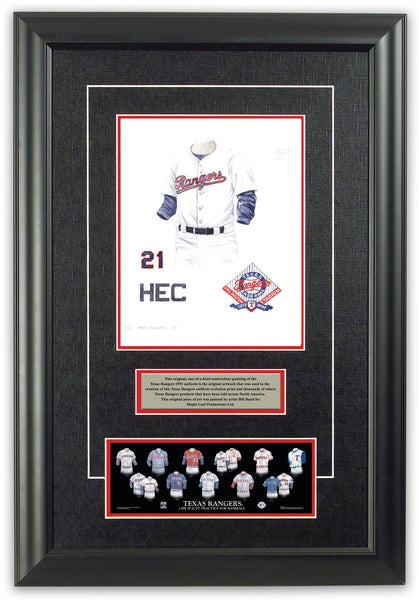 MLB Texas Rangers 1993 uniform original art – Heritage Sports Art