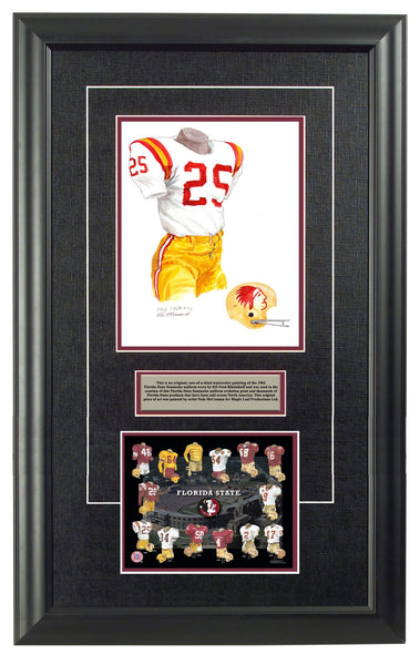 Fred Biletnikoff Autographed Florida State Seminoles #25 Framed Jersey