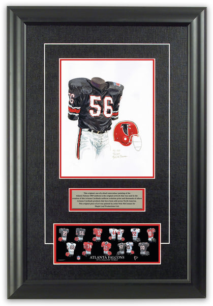 NFL Atlanta Falcons 1969 uniform original art – Heritage Sports Art