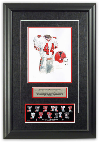 Atlanta Falcons 1986 uniform artwork, This is a highly deta…