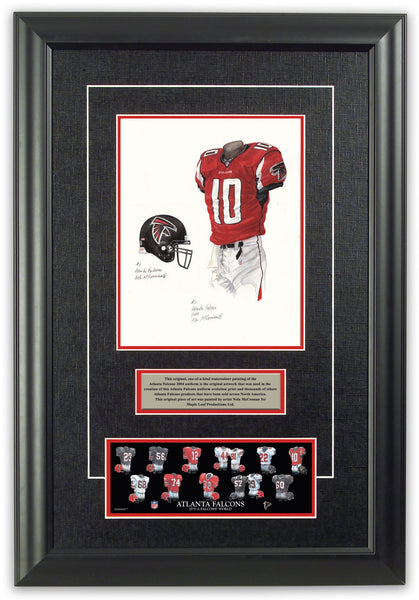 NFL Atlanta Falcons 2004 uniform original art – Heritage Sports Art