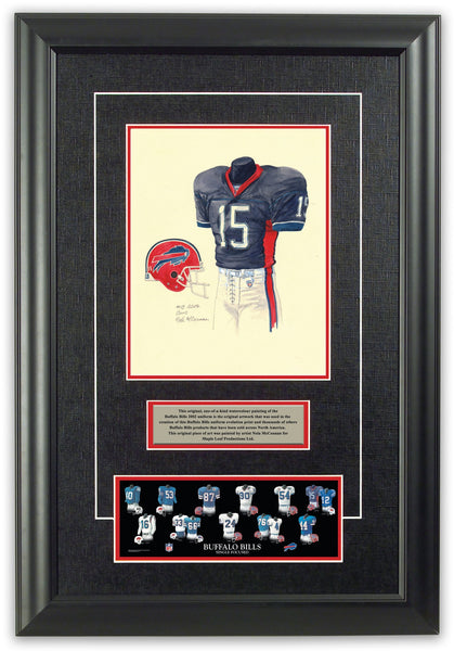 NFL Buffalo Bills 2002 uniform original art – Heritage Sports Art