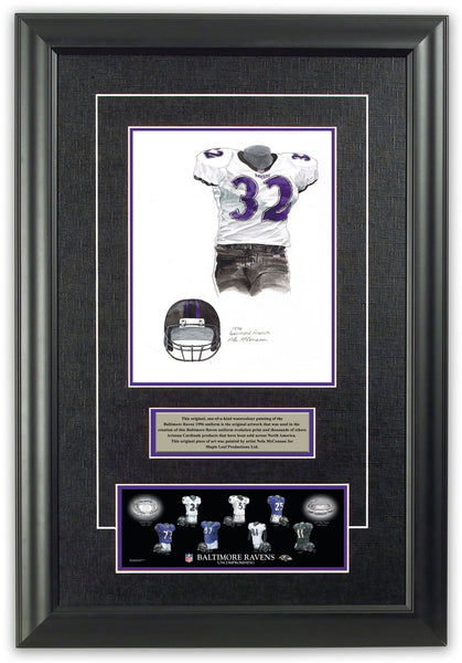 Baltimore Ravens 1996 uniform artwork, This is a highly det…