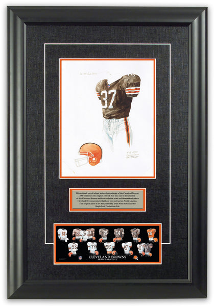 NFL Cleveland Browns 2000 uniform original art – Heritage Sports Art