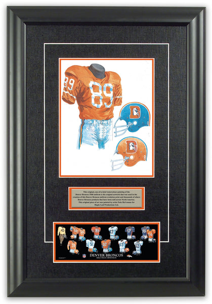 NFL Denver Broncos 1968 uniform original art – Heritage Sports Art