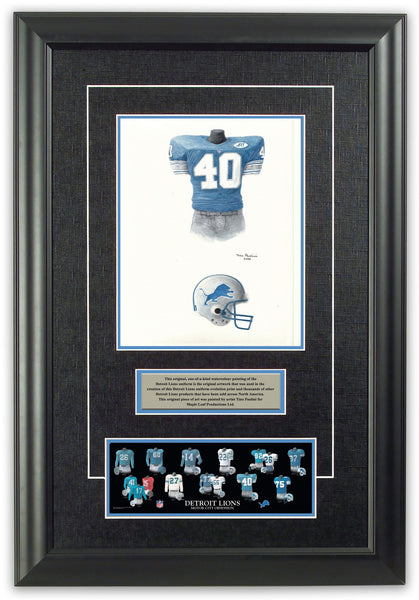 NFL Detroit Lions 1991 uniform original art – Heritage Sports Art