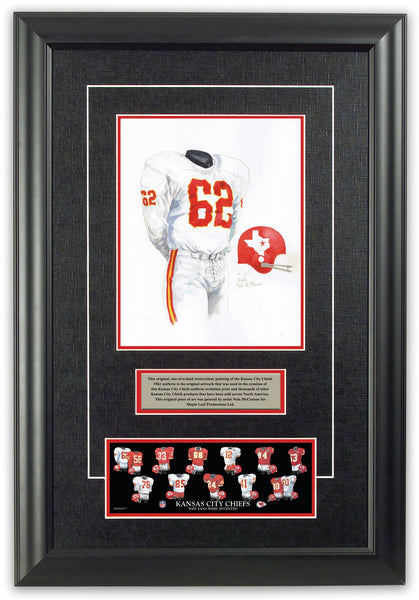 Kansas City Chiefs Jersey with Team Logo - B&C Custom Framing