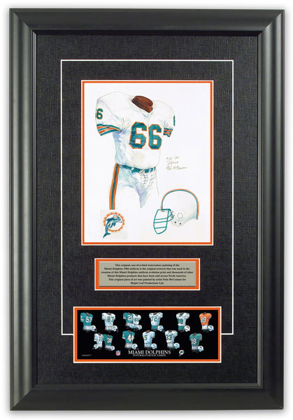 NFL Miami Dolphins 1984 uniform original art – Heritage Sports Art