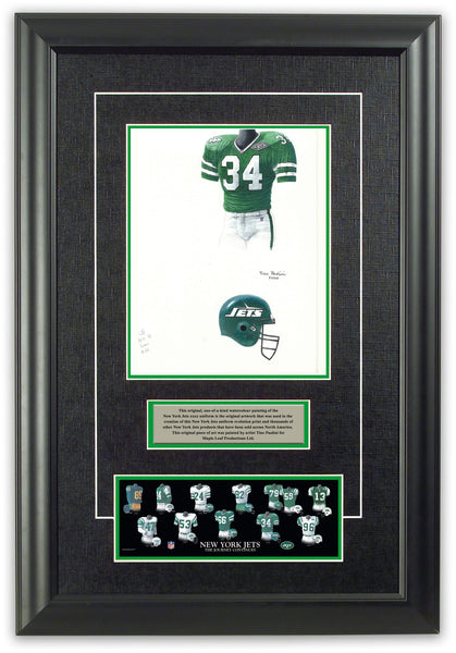 New York Jets 1993 uniform artwork, This is a highly detail…