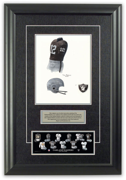 Oakland Raiders 1967 uniform artwork, This is a highly deta…