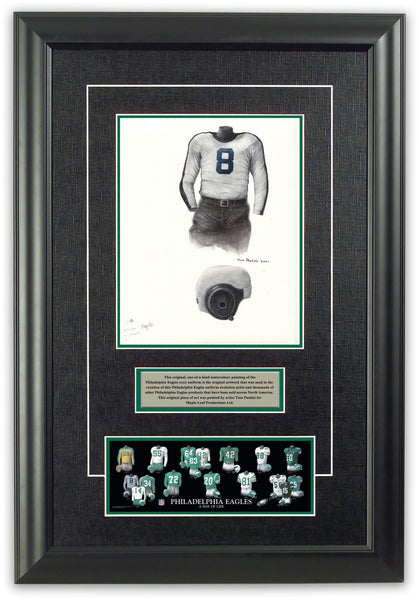 NFL Philadelphia Eagles 1943 uniform original art – Heritage Sports Art