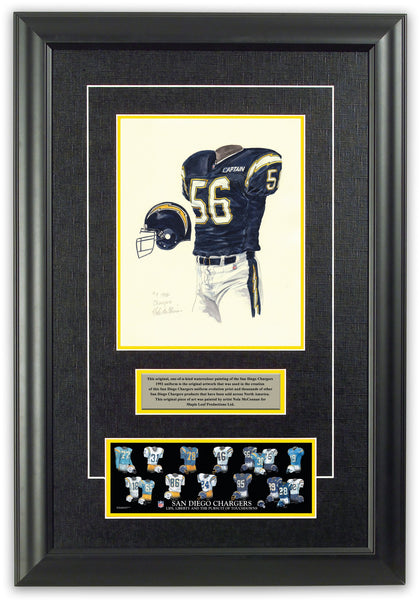 Framed NFL Football Evolution History St. Louis Rams Uniforms Print  17" x 15"