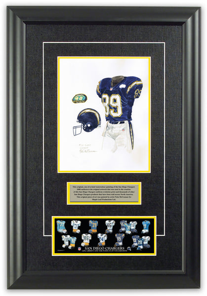 San Diego Chargers 2000 uniform artwork, This is a highly d…