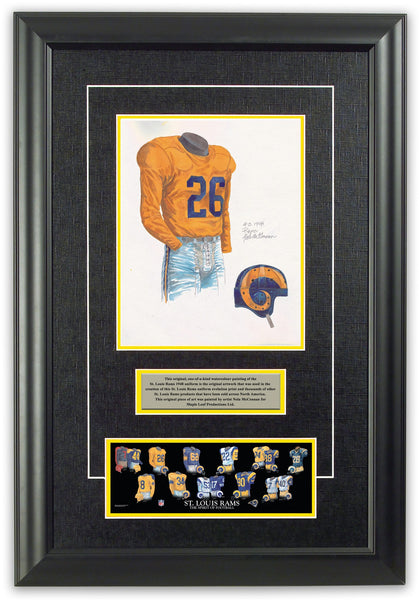 Los Angeles Rams 1948 uniform artwork, This is a highly det…