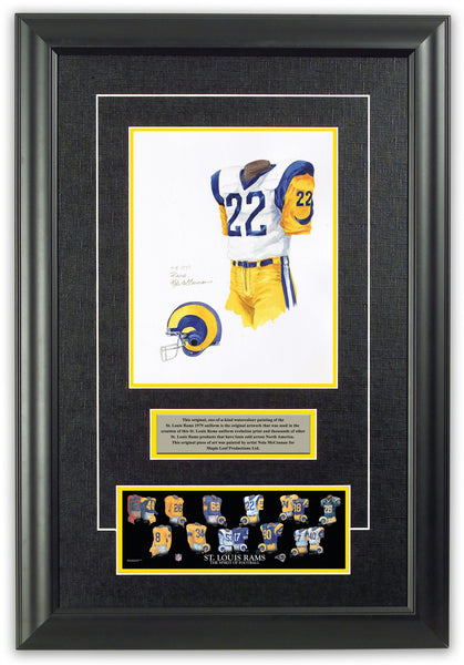 Los Angeles Rams 1979 uniform artwork, This is a highly det…