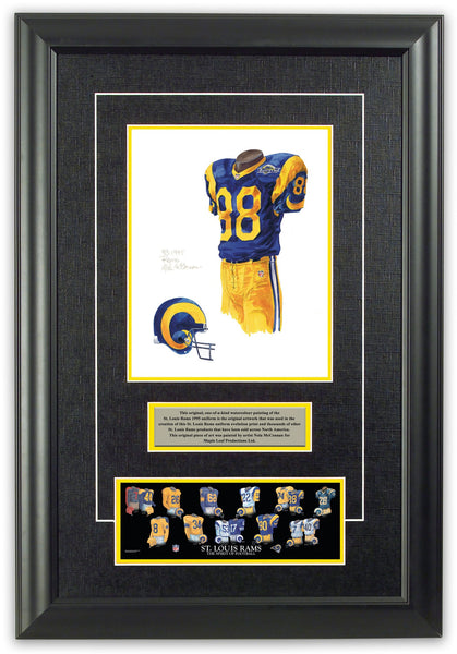 St. Louis Rams 1995 uniform artwork, This is a highly detai…