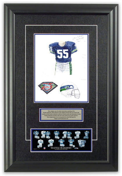 Steve Largent Seattle Seahawks Framed 15 x 17 Hall of Fame