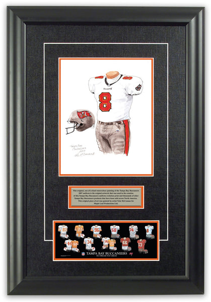 TOM BRADY Buccaneers Framed 15 x 17 Game-Used Football Collage LE 50