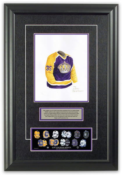 Los Angeles Kings 1980-81 jersey artwork, This is a highly …