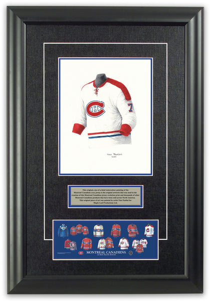 NHL Montreal Canadiens 1970-71 uniform and jersey original art – Heritage  Sports Art